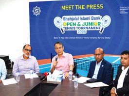 শাহজালাল ইসলামী ব্যাংকের স্পন্সরে উন্মুক্ত ও জুনিয়র টেনিস টুর্নামেন্ট-২০২৬