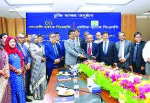 সোনালী ব্যাংকের সঙ্গে বেসিক ব্যাংকের চুক্তি স্বাক্ষর