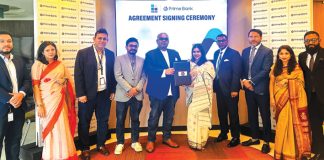 প্রাইম ব্যাংক ও সমাধান সার্ভিসেসের মধ্যে চুক্তি